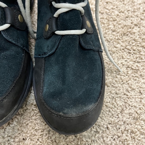 Sorel Explorer Joan Black/ Stone High Top leather boots sz 10 - Picture 7 of 16